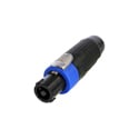 Neutrik NLT4FXX-BAG 4 Pole Female Cable Connector - Black Metal Housing - Chuck Type Strain Relief