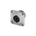 Neutrik NLT4MPXX 4 Pole Male Chassis Connector - Metal Housing Solder Contacts or 1/4in Flat Tabs/Countersunk Thru Hole