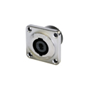 Photo of NEUTRIK NLT4MPXX 4 Pole Male Chassis Connector - Metal Housing Solder Contacts or 1/4in Flat Tabs/Countersunk Thru Hole