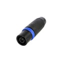 NEUTRIK NLT4MXX-BAG 4 Pole Male Cable Connector - Black Metal Housing - Chuck Type Strain Relief