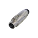 Photo of Neutrik NLT8FXX 8 Pole Female Cable Connector - Metal Housing - Chuck Type Strain Relief - Solder Contacts