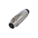 Photo of NEUTRIK NLT8FXX 8 Pole Female Cable Connector - Metal Housing - Chuck Type Strain Relief - Solder Contacts