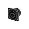 NEUTRIK NLT8MPXX-BAG 8 Pole Male Chassis Connector - Metal Square Black G-size Housing/Countersunk Thru Holes