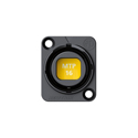 Photo of NEUTRIK NO16FDW-A opticalCON MTP IP65 Ruggedized Dirt-Protected 16-Channel Fiber Optic Chassis Fitting - Black - Each