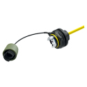 NEUTRIK NO2SJW-FG-LC-0.5 FIBERFOX EBC25 IP68 2CH 1.64 ft / 0.5m Fixed LC Patch Cable with SM LC Fiber Chassis Connector