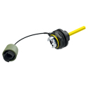 Photo of NEUTRIK NO4SJW-FG-LC-0.5 FIBERFOX EBC25 4-Ch IP68 1.64 ft/0.5m Fixed Patch Cable w/D-Size SM LC Chassis Mount Connector