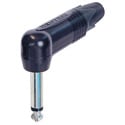 Photo of NEUTRIK NP2RX-BAG Mono Right Angle 1/4 Inch Plug - Nickel Contacts & Black Shell