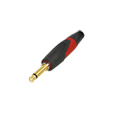 NEUTRIK NP2XX-SILENT 2 Pole Professional Phone Plug with Rubberized Shell - TS 1/4 Inch Guitar/Instrument Connector