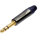 Photo of Neutrik NP3X-B X-Series 1/4-Inch TRS 3-Conductor Phone Plug Black and Gold