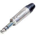 Photo of NEUTRIK NP3X-D 1/4-Inch TRS 3-Conductor Phone Plug - Nickel Contacts / Nickel Shell - 100 Pack