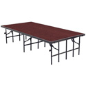 Photo of Portable Stage with Carpet 36Wx96Lx16H- Red