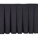 Photo of Box-Pleat Skirting for 16 inch H Stage- Per Foot- Black