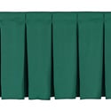 Photo of Box-Pleat Skirting for 16 inch H Stage- Per Foot- Hunter