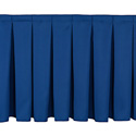 Photo of Box-Pleat Skirting for 16 inch H Stage- Per Foot- Navy