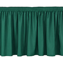 Photo of Shirred-Pleat Skirting for 8 inch H Stage- Per Foot- Hunter