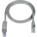 Photo of NTI CAT5E-DAS-2-GRAY CAT5e Cable - Down Angle to Straight - Gray - 2 Feet