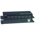 NTI USB2-HUB-IND-7 Industrial USB 2.0 Hub - Self/Bus-Powered - 7-Ports