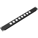 Penn Elcom NXLP-1 Pre-Punched Patch Panel for 8 NEUTRIK D-Type Connectors