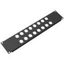 Photo of Penn Elcom NXLP-2 Pre-Punched Patch Panel for 16 NEUTRIK D-Type Connectors