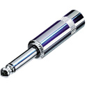 Photo of REAN NYS224 1/4 Inch Mono Phone Connector with Long Barrel - Nickel/Silver