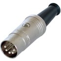 REAN NYS322 DIN Male 5-pole Cable Connector with Silver Plated Contacts