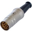 Rean NYS322G Plug - DIN 5 pin male - 180 nickel/gold