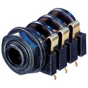 Photo of REAN NYS216G Horizontal Jack (all contacts switched) 3-Pole Plastic
