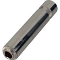REAN NYS2203P Full Metal 3-Pole 1/4 Inch Cable Jack to 1/4 Inch Stereo TRS Female Cable Jack