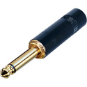 Photo of Rean NYS224BG 1/4 Inch 2-Pole Black and Gold Connector