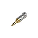 Rean NYS231G 3.5mm Plug - 3-Pole - Metal Handle - Gold Plated Contacts