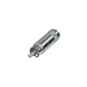 REAN NYS352 RCA Plug with Nickel Plated Shell and Nickel Contacts