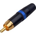 Photo of Rean NYS373-6 RCA Plug with Gold Contacts - Blue