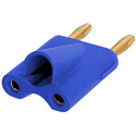Photo of Rean NYS508-BU Dual Banana Plug for 6-10mm Cable OD - Blue
