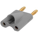 Photo of Rean NYS508-GR Dual Banana Plug for 6-10mm Cable OD - Gray