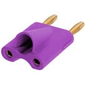 Photo of Rean NYS508-V Dual Banana Plug for 6-10mm Cable OD - Violet