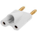 Photo of Rean NYS508-W Dual Banana Plug for 6-10mm Cable OD - White