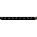 NEUTRIK NZP1RU-8 Angled Rack Panel - 19in 1RU 8 D-Shape Cutouts