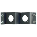 NEUTRIK NZPFD-2 Z-Panel Frame Plate 2 D-Size opticalCON Knockouts - No Connectors