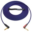 Sescom Catskill Cables Instrument Cable with NEUTRIK NP2RX-B Right Angle 1/4-Inch to Right Angle SILENTPLUG - 10 Foot
