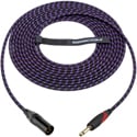 Sescom Catskill Cables Nylon Overbraid Mic Cable w/ NEUTRIK XLR and 1/4 silentPLUG - 10 Foot