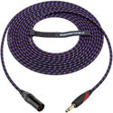 Photo of Sescom OBSCXSI Catskill Cables Nylon Overbraid Mic Cable w/ NEUTRIK XLR and 1/4 silentPLUG - 15 Foot