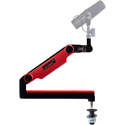 O.C. White ULP-MB-13-RED Limited-Edition ProBoom Ultima Gen2 Low-Profile Adjustable Mic Boom - Black/Red