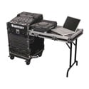 Odyssey Cases FZ1112WDLX ATA Combo Rack - 11U Slant & 12U Vertical w/Wheels