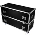 Odyssey FZ2FSM50W Dual 50-58 Inch Flat Screen Monitor Case with Casters