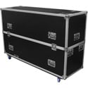 Odyssey Cases FZ2FSM65W Universal Dual 60-65 Inch Flat Screen Monitor Case with Wheels