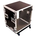 Odyssey FZAR12W 12 Space Amp Rack Case with Polished Wheels/Hardware