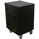 Photo of Odyssey FZAR16WBL Black Label 16-Space Amp Rack with Wheels