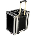 Odyssey Cases FZER6HW 6RU Pro Trolly Effects Rack Case with Wheels