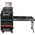 Odyssey Cases FZGS1116WDLX Flight Zone Glide Style Slanted Combo Rack Case - Black and Chrome
