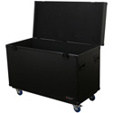 Photo of Odyssey FZTP1WBL Black Label Truck Pack with Casters and Caster Plates on Lid: Intenal Dims.: 46 x 27.5 x 21.5 Inch